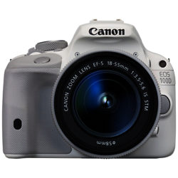Canon EOS 100D Digital SLR Camera with 18-55mm IS STM Lens, HD 1080p, 18MP, 3 LCD Touch Screen, White